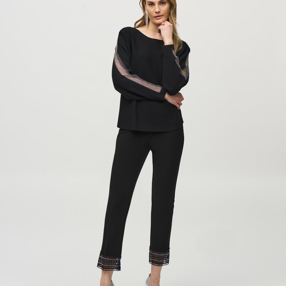 Sequined studded Ribkoff swaeter - Picture 4 of 7